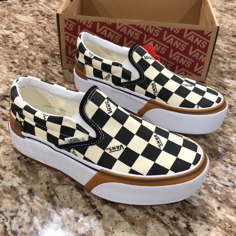 Vans Classic Slip-On Stacked Checkerboard Multi